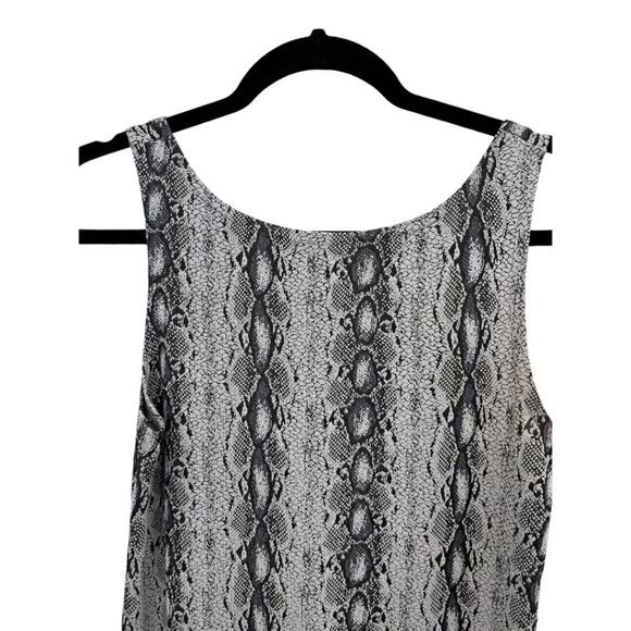 Jalate Sleeveless Stretch Knit Snakeskin Tank Dress Size Medium - Picture 4 of 5